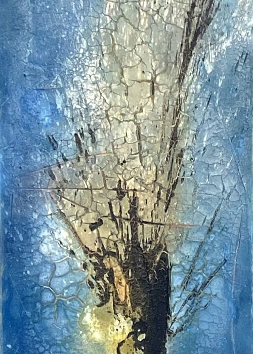 Der strich I Kalkstein auf canvas I 50 x 100 I 2020(1)