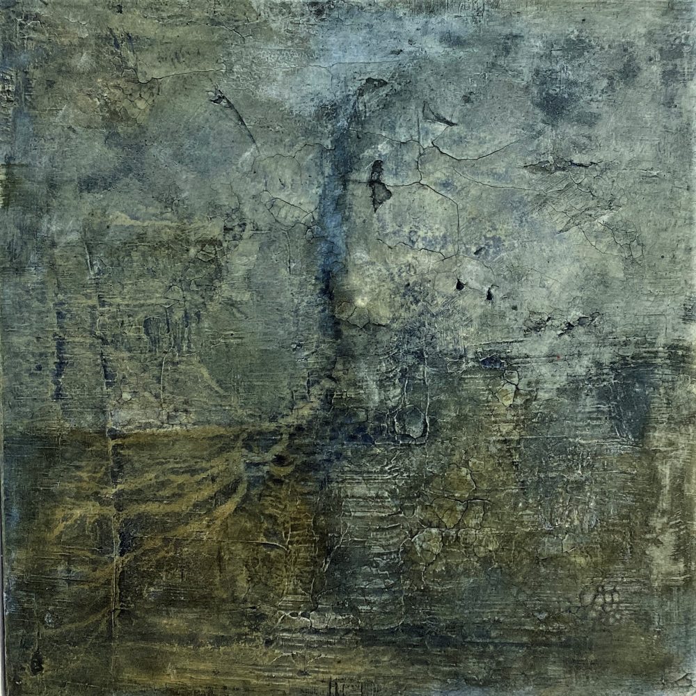 Arise l Fresko auf Leinwand l 50 x 50 cm.